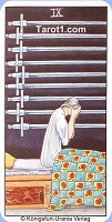 Nine of Swords Tarot card meaning