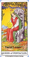 Queen of Pentacles Tarot card meaning