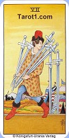 Seven of Swords Tarot card meaning