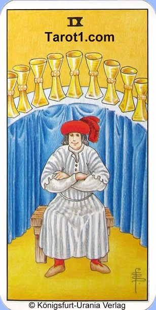 Daily Tarot card today Nine of Cups, Waite Tarot