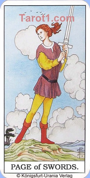 Today's Taurus Horoscope Page of Swords