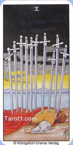 Tomorrow's Taurus Horoscope Ten of Swords