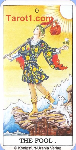 Daily Tarot card today the Fool, Waite Tarot