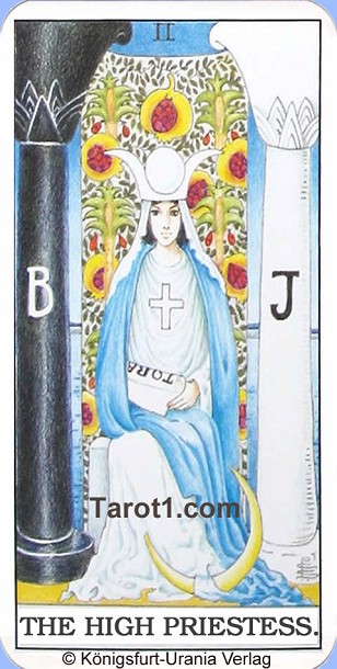 Daily Tarot card today the High Priestess, Waite Tarot