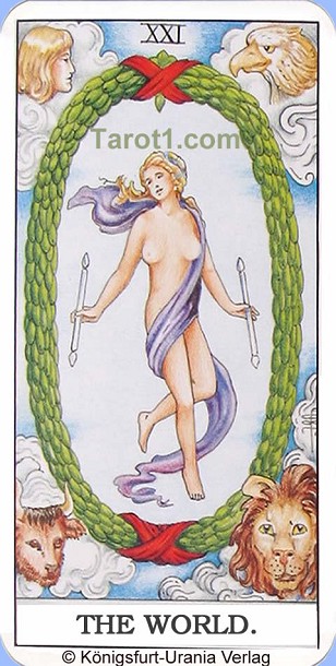 Meaning of the World from Rider Waite Tarot