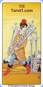 August 23rd horoscope Seven of Swords