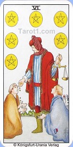 October 12th horoscope Six of Pentacles