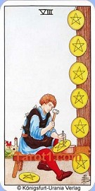 Eight of Pentacles horoscope in six days 