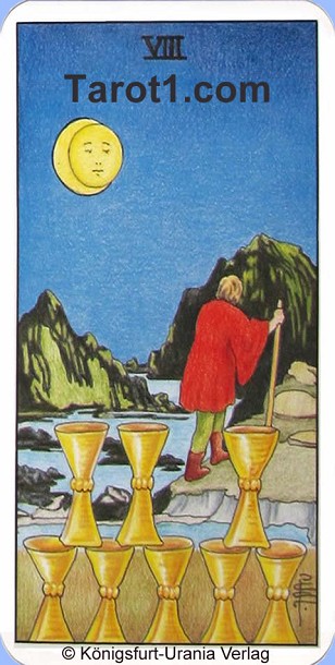 Meaning of Eight of Cups from Rider Waite Tarot
