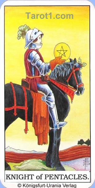 Meaning of Knight of Pentacles from Rider Waite Tarot