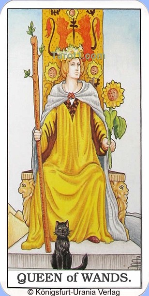 Meaning of Queen of Wands from Rider Waite Tarot